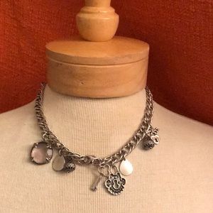 Alex and Ani silver charm necklace